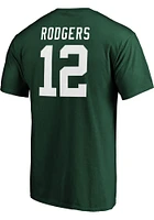 Aaron Rodgers Green Bay Packers Authentic Stack Short Sleeve Player T Shirt