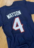 Deshaun Watson Houston Texans Navy Blue Authentic Stack Short Sleeve Player T Shirt