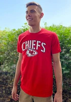 Kansas City Chiefs Red Arch Mascot Short Sleeve T Shirt