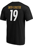 JuJu Smith-Schuster Pittsburgh Steelers Black Name And Number Short Sleeve Player T Shirt
