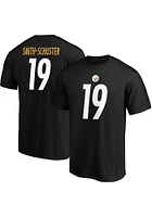 JuJu Smith-Schuster Pittsburgh Steelers Black Name And Number Short Sleeve Player T Shirt