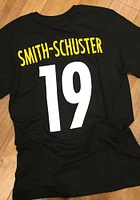 JuJu Smith-Schuster Pittsburgh Steelers Black Name And Number Short Sleeve Player T Shirt