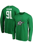 Tyler Seguin Dallas Stars Green Authentic Stack Long Sleeve Player T Shirt