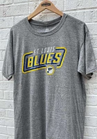 St Louis Blues Grey Marquee Triblend Short Sleeve Fashion T Shirt