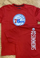 Ben Simmons Philadelphia 76ers Red Backer Short Sleeve Player T Shirt