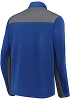 St Louis Blues Mens Blue Poly Fleece Long Sleeve Qtr Zip Pullover