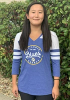 St Louis Blues Womens Blue Home and Away LS Tee