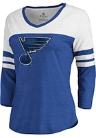 St Louis Blues Womens Primary Logo LS Tee