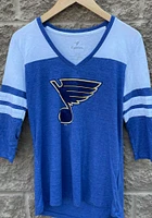 St Louis Blues Womens Primary Logo LS Tee
