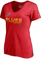St Louis Blues Womens Red Special Edition Short Sleeve T-Shirt