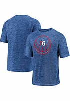 Philadelphia 76ers Blue Modern Icon Short Sleeve T Shirt
