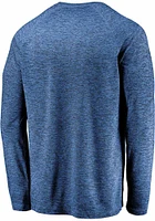 St Louis Blues Navy Blue Iconic Striated Breezer Long Sleeve T-Shirt