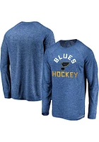 St Louis Blues Navy Blue Iconic Striated Breezer Long Sleeve T-Shirt