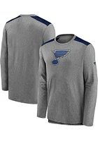 St Louis Blues Grey Travel and Training Clutch Long Sleeve T-Shirt