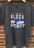 St Louis Blues Grey Iconic Cotton Dynasty Short Sleeve T Shirt