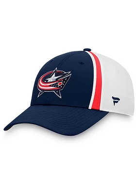 Columbus Blue Jackets Mens Black Prep Squad Structured Flex Hat