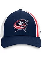 Columbus Blue Jackets Mens Black Prep Squad Structured Flex Hat