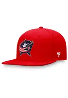 Columbus Blue Jackets Mens Red Core Fitted Hat