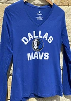 Dallas Mavericks Womens Blue Overtime LS Tee
