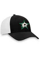 Dallas Stars Mens Black Prep Squad Structured Flex Hat