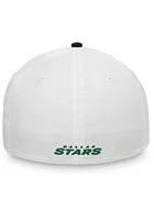 Dallas Stars Mens Black Prep Squad Structured Flex Hat