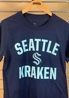 Seattle Kraken Navy Blue Victory Arch Short Sleeve T Shirt