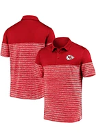 Kansas City Chiefs Mens Red Shadow Short Sleeve Polo