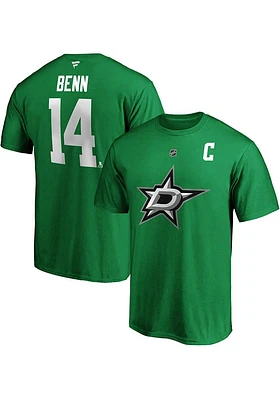 Jamie Benn Dallas Stars Authentic Stack Short Sleeve Player T Shirt