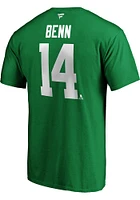 Jamie Benn Dallas Stars Authentic Stack Short Sleeve Player T Shirt
