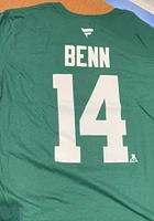 Jamie Benn Dallas Stars Authentic Stack Short Sleeve Player T Shirt