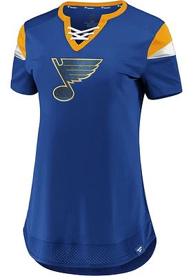 St Louis Blues Womens Athena Fashion Hockey Jersey - Blue