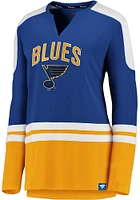 St Louis Blues Womens Blue Slapshot LS Tee