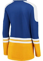 St Louis Blues Womens Blue Slapshot LS Tee