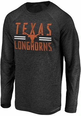 Texas Longhorns Black Double Square Long Sleeve T-Shirt