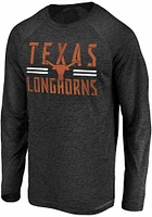 Texas Longhorns Black Double Square Long Sleeve T-Shirt