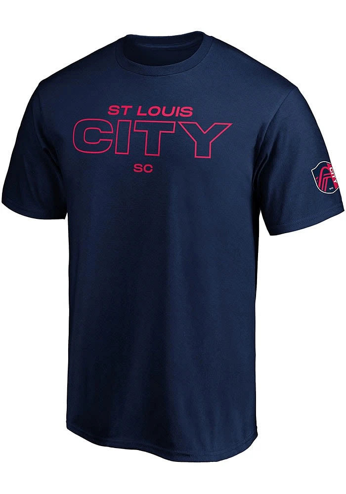 St Louis CITY SC Navy Blue Short Sleeve T Shirt