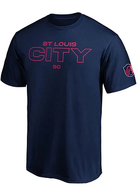 St Louis CITY SC Navy Blue Short Sleeve T Shirt
