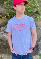 St Louis City SC Grey Short Sleeve T Shirt