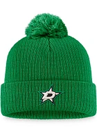 Dallas Stars Green Core Cuffed Pom Beanie Mens Knit Hat