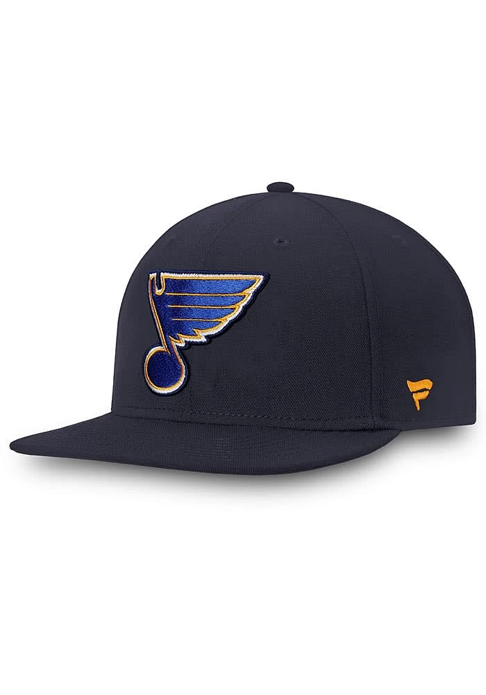 St Louis Blues Mens Navy Blue Core Fitted Hat