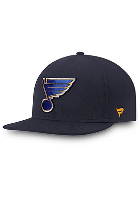 St Louis Blues Mens Navy Blue Core Fitted Hat