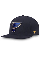 St Louis Blues Mens Navy Blue Core Fitted Hat
