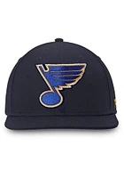 St Louis Blues Mens Navy Blue Core Fitted Hat