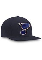 St Louis Blues Mens Navy Blue Core Fitted Hat