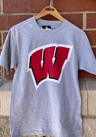 Wisconsin Badgers Primary Logo Short Sleeve T Shirt