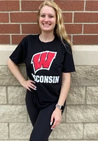 Wisconsin Badgers Lockup Short Sleeve T Shirt