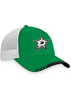 Dallas Stars Authentic Pro Locker Room Trucker Adjustable Hat - Green