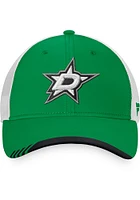 Dallas Stars Authentic Pro Locker Room Trucker Adjustable Hat - Green