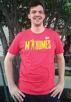 Patrick Mahomes Kansas City Chiefs Red Checkdown Short Sleeve Player T Shirt