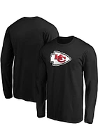 Kansas City Chiefs Black Team Logo Long Sleeve T Shirt